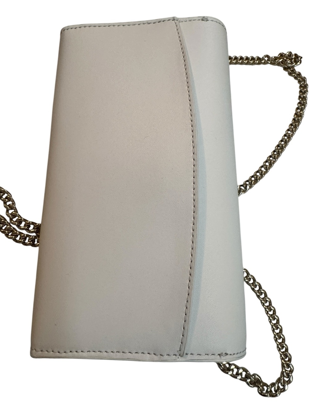 Kate Spade Emma White with grey lining Scalloped Flap Crossbody with Chain - Picture 7 of 7